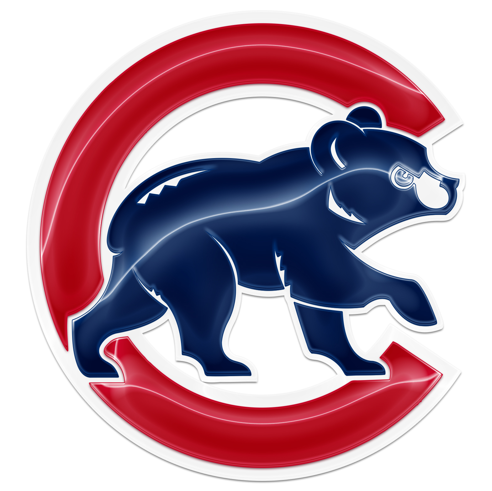 Chicago Cubs Crystal Logo iron on paper